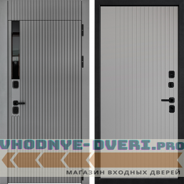 Дверной континент ДК-21 ПРАГА Хомс цв. Софт сер рельеф