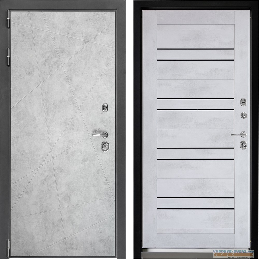 Входная дверь Дверной континент ДК-3 Лофт бетон натуральный ЦСБ-49 Бетон серый