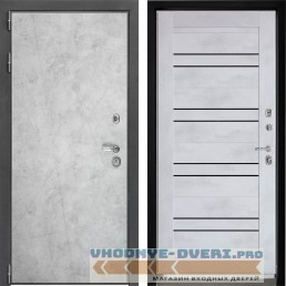 Дверь Входная дверь Дверной континент ДК-3 Лофт бетон натуральный ЦСБ-49 Бетон серый (наружная)