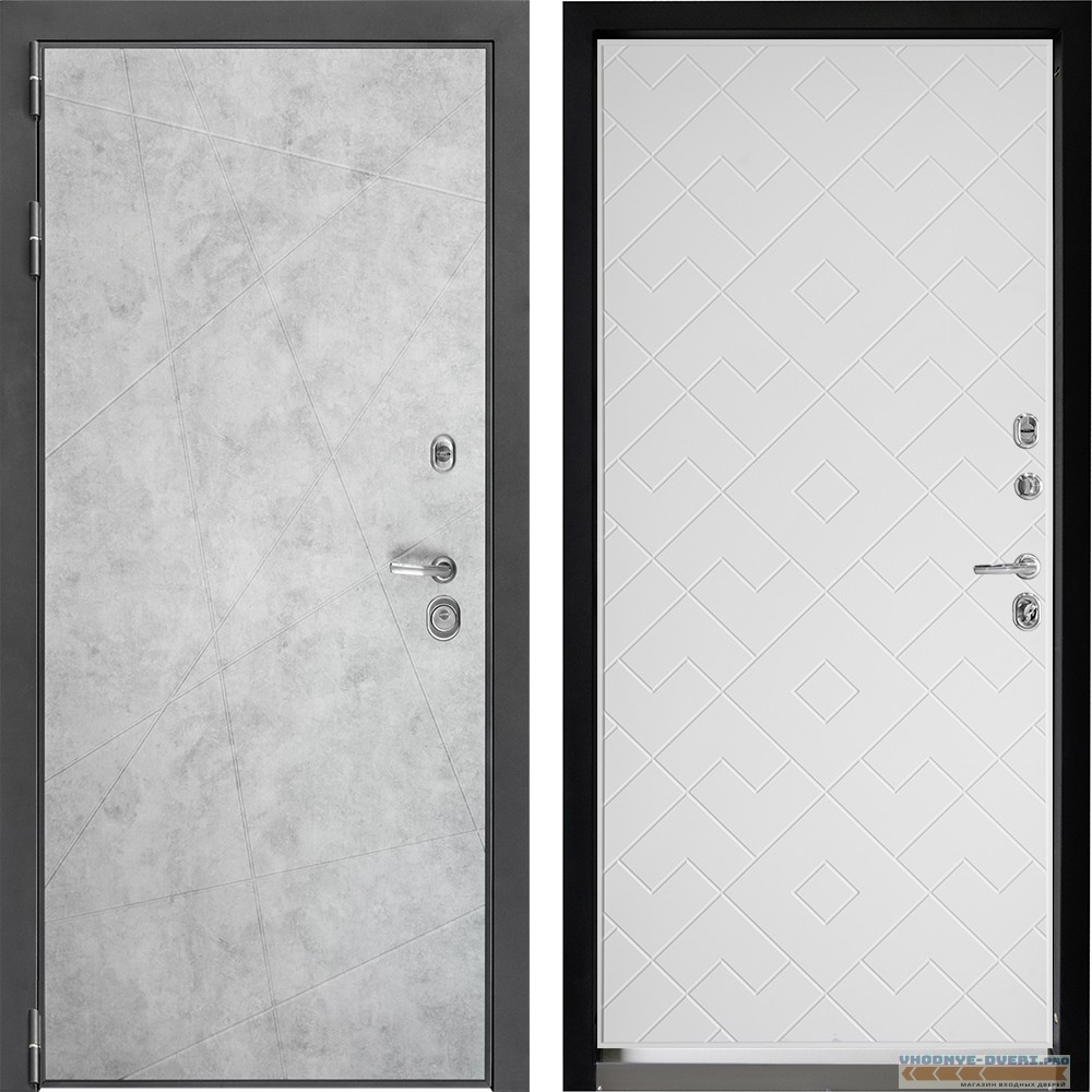 Входная дверь Дверной континент ДК-3 Лофт бетон натуральный Тифани софт