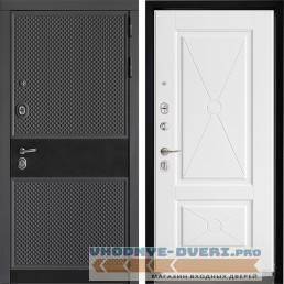 Входная дверь Дверной континент ДК-6 Софт графит ФЛ-617 Рикамо софт милк