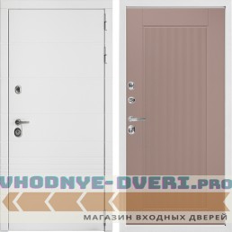 Входная дверь Дверной континент ДК-7 Софт белый снег Астрод Ирл ликёр