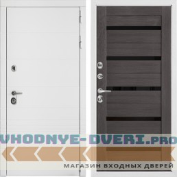 Входная дверь Дверной континент ДК-7 Софт белый снег ЦСБ-47 Венге