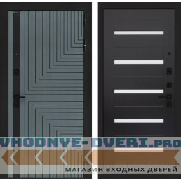 Входная дверь CREDOR 01 - Венге, стекло белое
