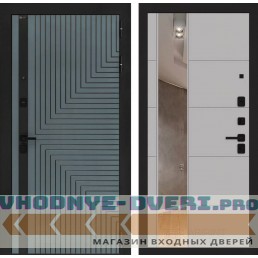 Входная дверь CREDOR с Зеркалом 19 - Грей софт