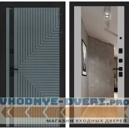 Входная дверь CREDOR с Зеркалом Максимум - Грей софт