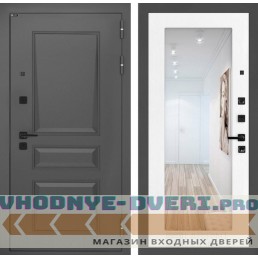 Входная дверь орлеан с зеркалом 18 - белое дерево купить за 38100 руб. у производителя Лабиринт