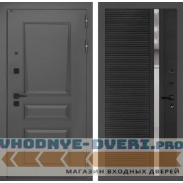 Входная дверь орлеан 31 - черный кварц, зеркальная вставка с тонировкой купить за 37500 руб. у производителя Лабиринт