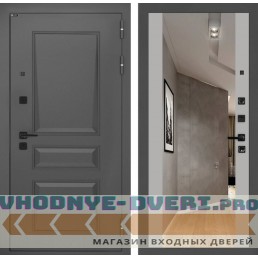 Входная дверь орлеан с зеркалом максимум - грей софт купить за 38900 руб. у производителя Лабиринт