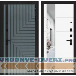 Входная дверь CREDOR с Зеркалом 19 - Белый софт