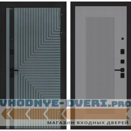 Входная дверь CREDOR 30 - Серый рельеф софт