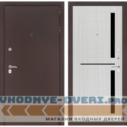 Входная дверь CLASSIC антик медный 02 - Сандал белый