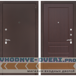 Входная дверь CLASSIC антик медный 03 - Орех премиум