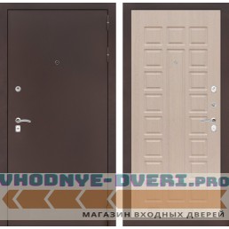 Входная дверь CLASSIC антик медный 04 -  Беленый дуб