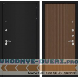Входная дверь Лабиринт CLASSIC шагрень черная 29 - Дуб кантри темный