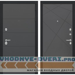 Входная дверь Лабиринт ART 24 - Графит софт