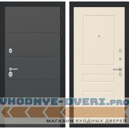 Входная дверь Лабиринт ART 03 - Крем софт