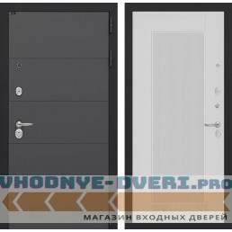 Входная дверь Лабиринт ART 30 - Белый рельеф софт