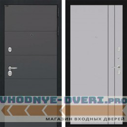 Входная дверь Лабиринт Арт 10 - Серый рельеф софт