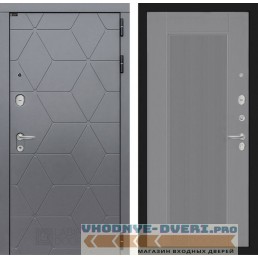 Входная дверь Лабиринт COSMO 30 - Серый рельеф софт