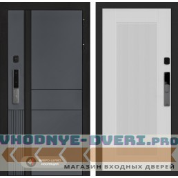 Входная дверь Эволаб Смарт 30 - Белый рельеф софт