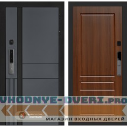 Входная дверь Эволаб Смарт 03 - Орех бренди