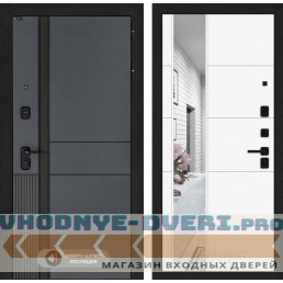 Входная дверь EVOLAB с зеркалом 19 - Белый софт