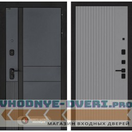 Входная дверь EVOLAB 29 - Серый рельеф софт