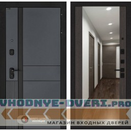 Входная дверь EVOLAB с Зеркалом Максимум - Венге