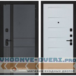 Входная дверь EVOLAB 14 - Дуб кантри белый горизонтальный