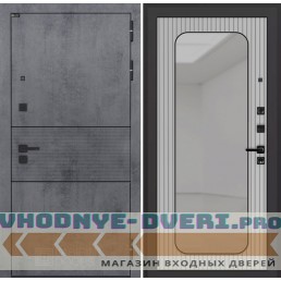 Входная дверь Лабиринт Инфинити с зеркалом Аркада - Веллюто ферро с патиной Входная дверь Лабиринт Инфинити с зеркалом Аркада - Веллюто ферро с патиной