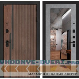 Входная дверь KARMINA с Зеркалом 18 - Бетон светлый