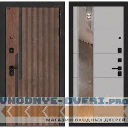 Входная дверь KARMINA с Зеркалом 19 - Грей софт