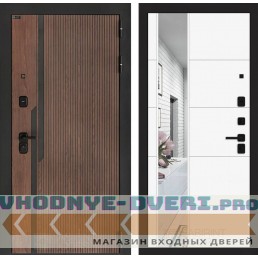 Входная дверь KARMINA с Зеркалом 19 - Белый софт