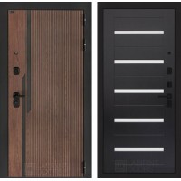 Входная дверь Кармина 01 - Венге, стекло белое