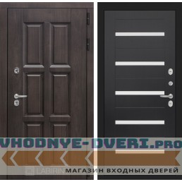 Входная дверь Лондон 01 - Венге, стекло белое