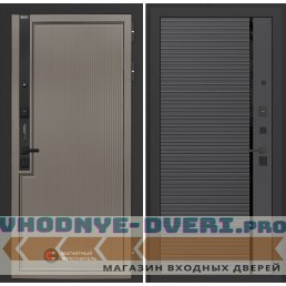 Входная дверь Лаб 1 Про 22 - Графит софт с молдингом