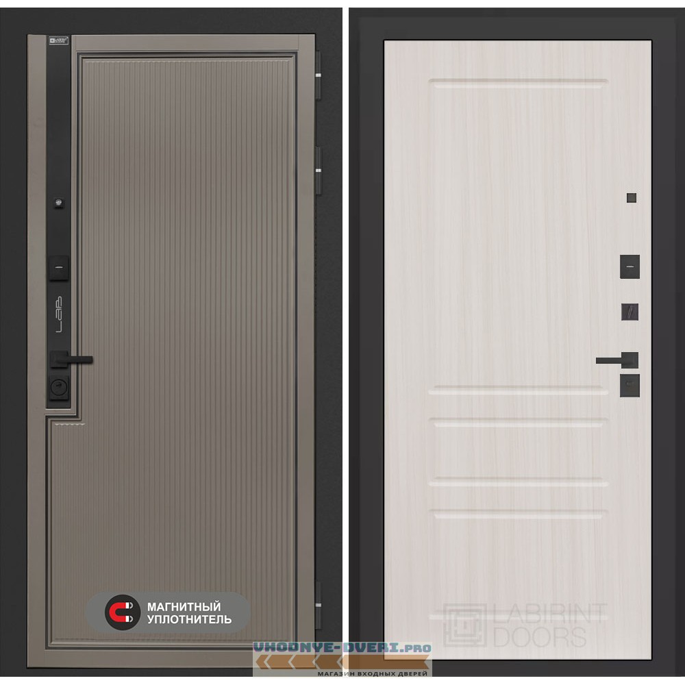 Входная дверь Лаб 1 Про - 03 Сандал белый