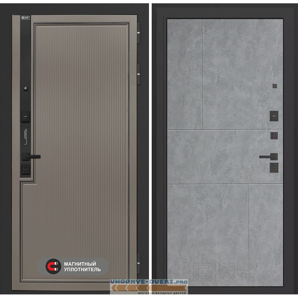 Входная дверь Лаб 1 Про 21 - Бетон светлый