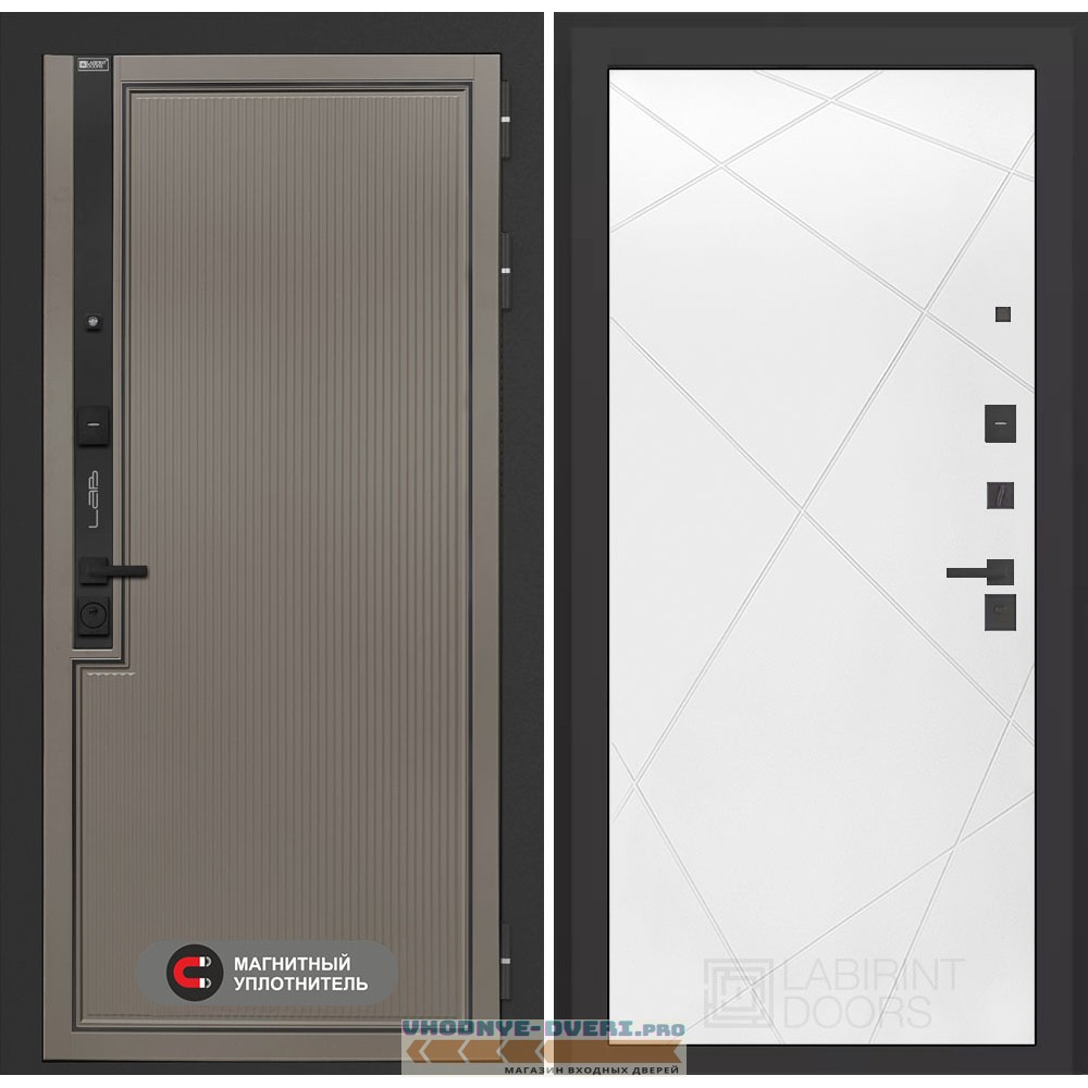 Входная дверь Лаб 1 Про 24 - Белый софт