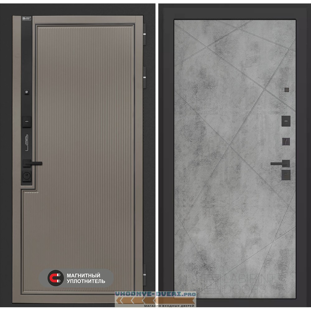 Входная дверь Лаб 1 Про 24 - Бетон светлый