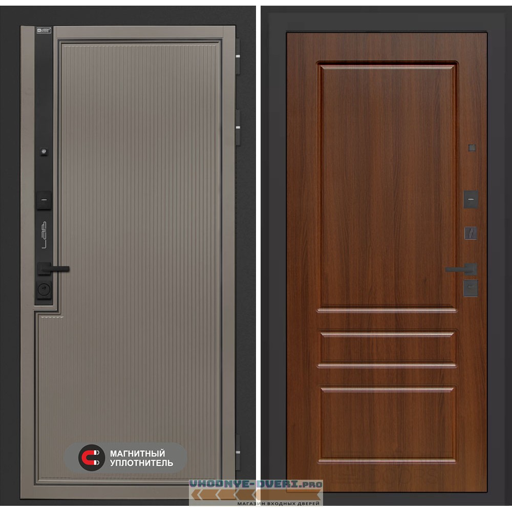 Входная дверь Лаб 1 Про - 03 Орех бренди