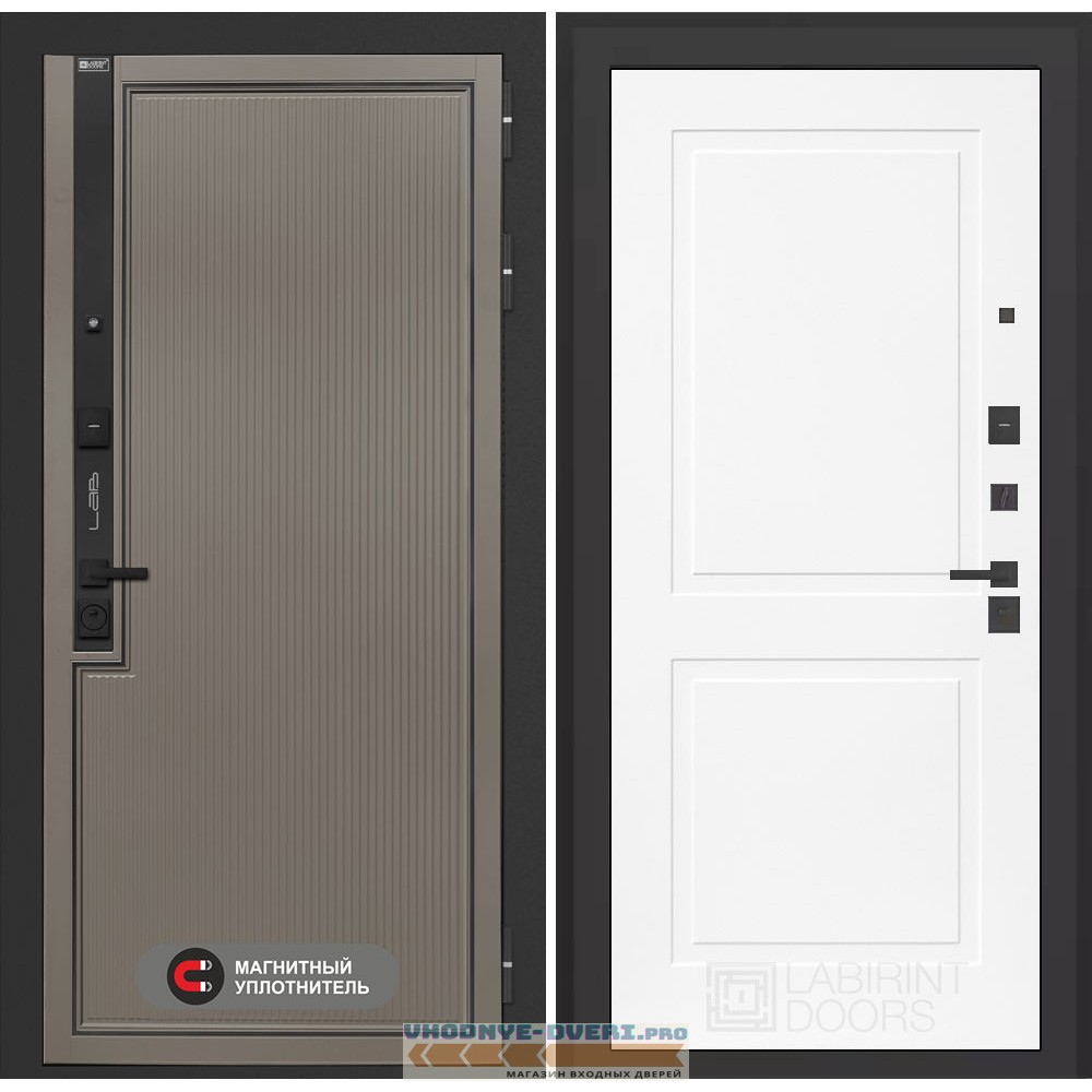 Входная дверь Лаб 1 Про - 11 Белый софт