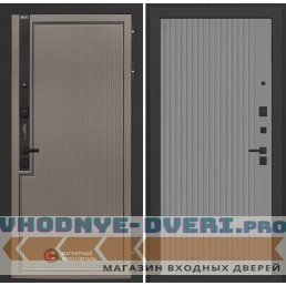 Входная дверь Лаб 1 Про - 29 Серый рельеф софт