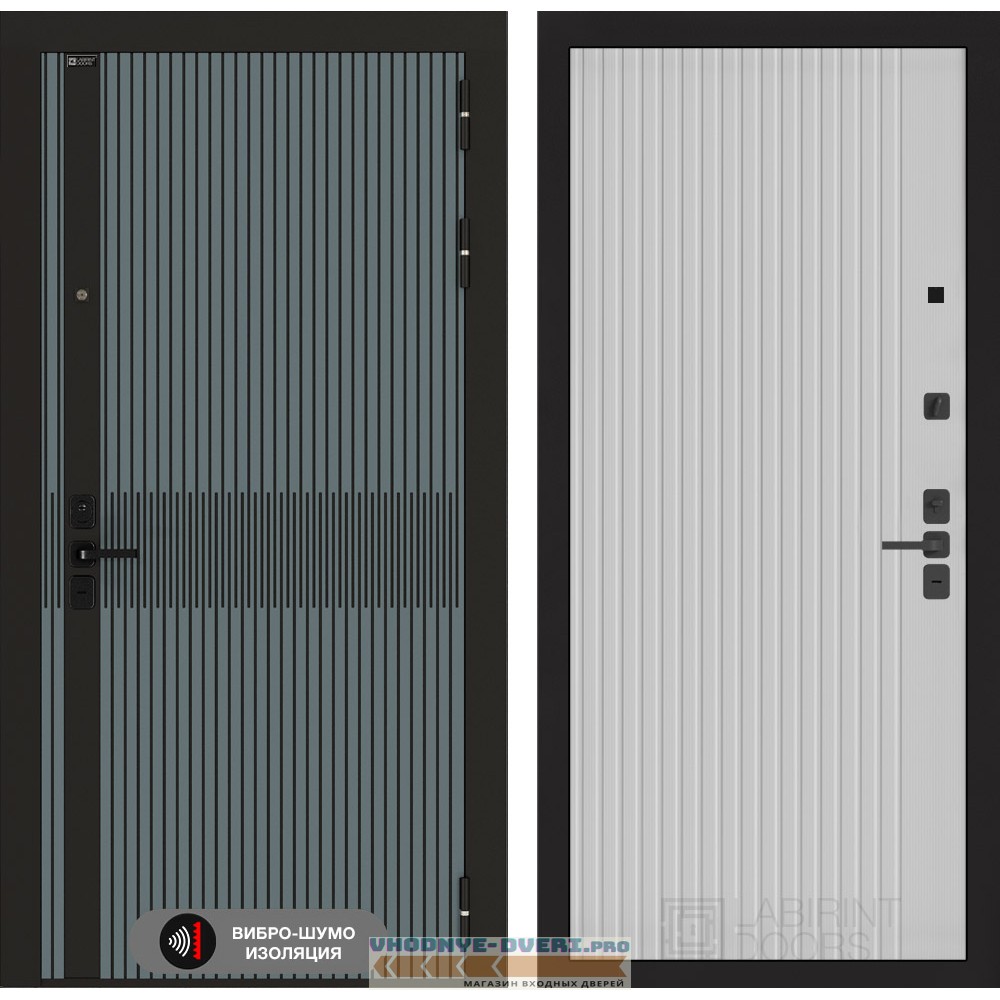 Входная дверь Иссида 29 - Белый рельеф софт