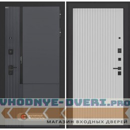 Входная дверь Лаб 2 Про - 29 Белый рельеф софт