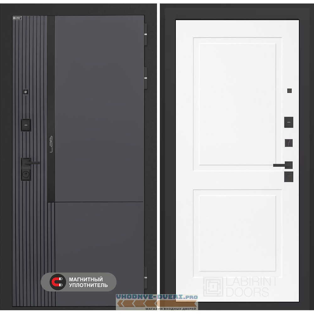 Входная дверь Лаб 2 Про - 11 Белый софт