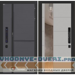 Входная дверь Лабиринт Лаб 3 Смарт с зеркалом 19 - Грей софт