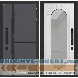 Входная дверь Лабиринт Лаб 3 Смарт с зеркалом Дольче - Белый софт