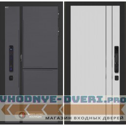 Входная дверь Лабиринт Лаб 3 Смарт 10 - Белый рельеф софт
